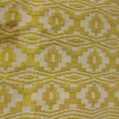 Traditional handmade woven blanket caramel used