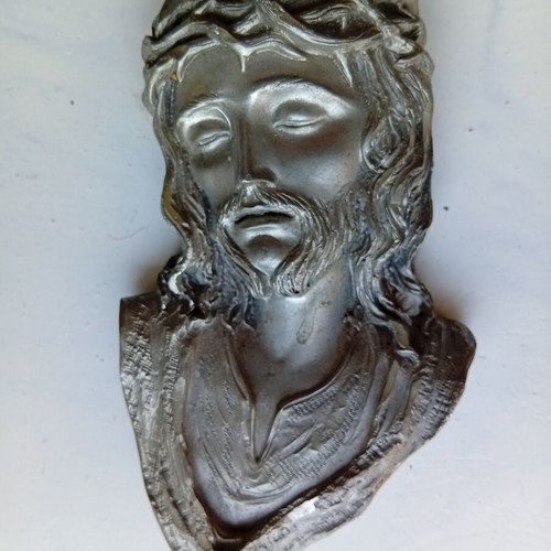 Jesus Christ bas-relief sculpture used, 11.8 cm