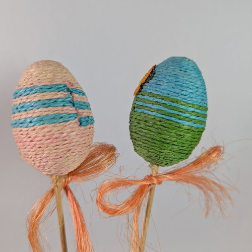 Decorative Easter eggs used, set of 2 pieces