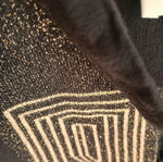 Aggel Knitwear sleeveless blouse with gold and silver embroidery