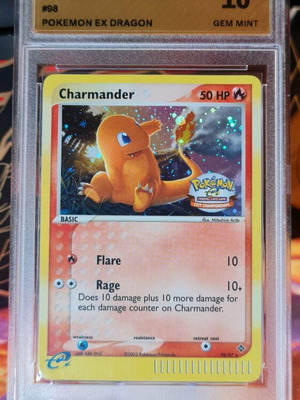 Κάρτα Charmander Ex Dragon 2003 Holo City Championships καινούργια