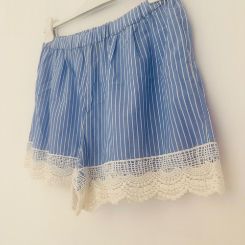Striped shorts with lace J'aime Les Garcons new, size M 38