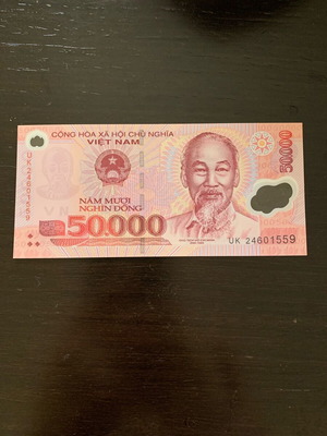 Banknote Vietnam 50000 Dong new