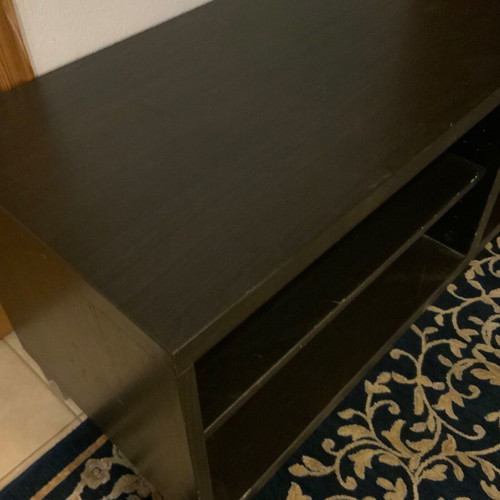 IKEA black wooden TV furniture used