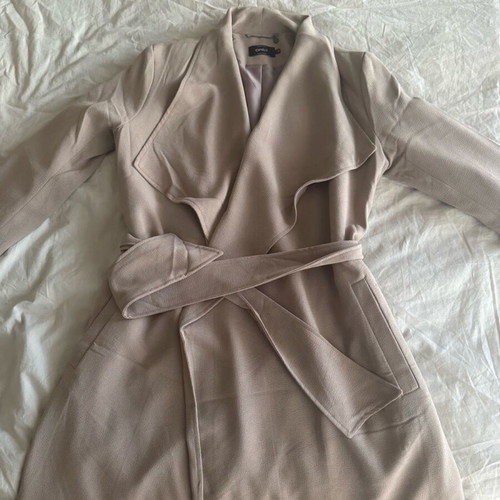 Only trench coat like new, beige gray