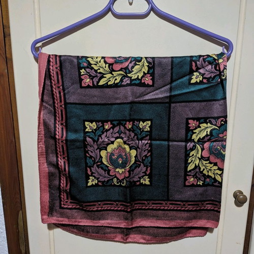 Square scarf used with design