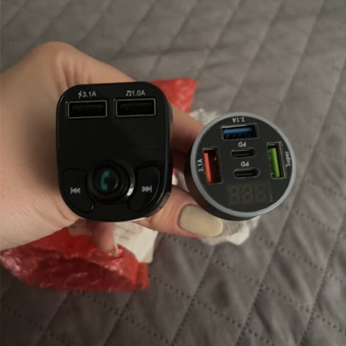 Car Chargers with Bluetooth and FM Repeater New