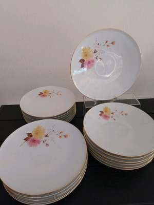 Vintage Heinrich Bavaria 18-piece serving plate set like new