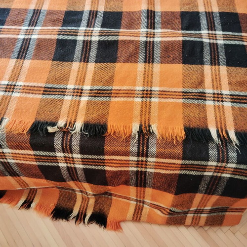 Rhodope wool blanket like new, orange, 155x230 cm