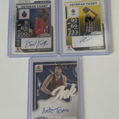 Panini Contenders Euroleague Basketball 3 Autographs 2025-2026 new
