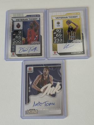 Panini Contenders Euroleague Basketball 3 Autographs 2025-2026 new