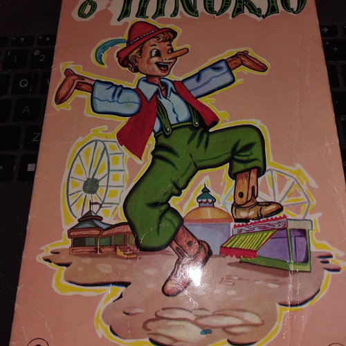 Pinocchio storybook used, some illustrated pages