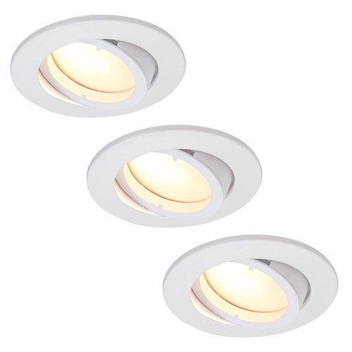 HCFEI Dimmable LED Spotlights Set of 3 3W 3000K Warm White