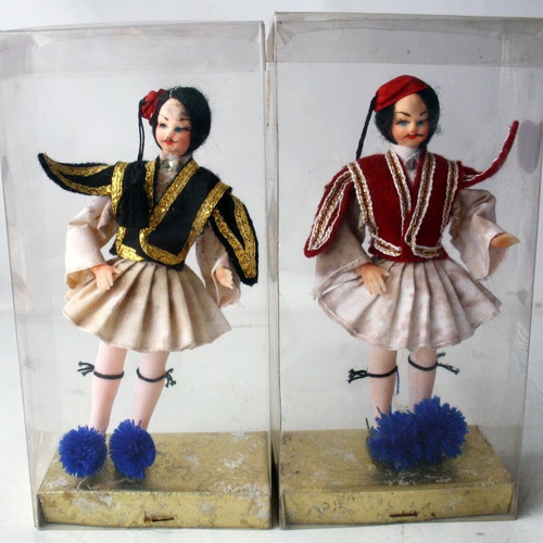 Tsolias Evzones 1821 Vintage 70's Figures, new, set of 2