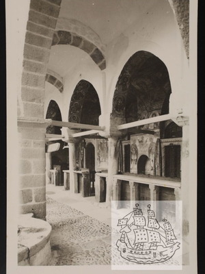 Postcard Patmos: Narthex of Holy Monastery like new