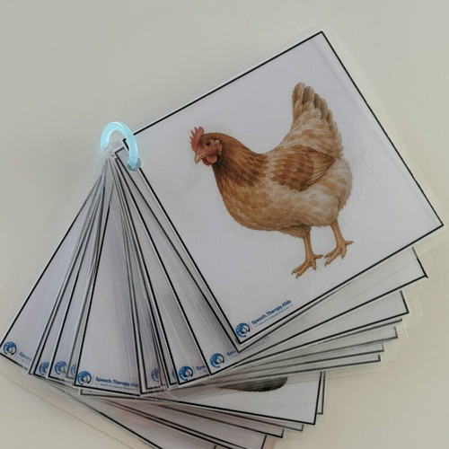 Farm Animal Cards like new, set of 18 laminated