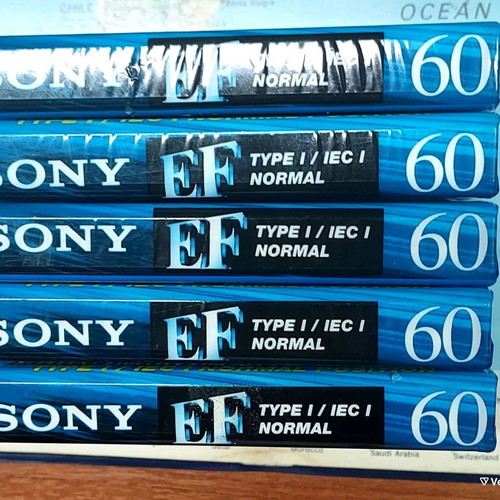 Sony EF60 cassettes new, pack of 5