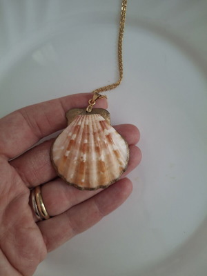 Necklace like new with shell pendant