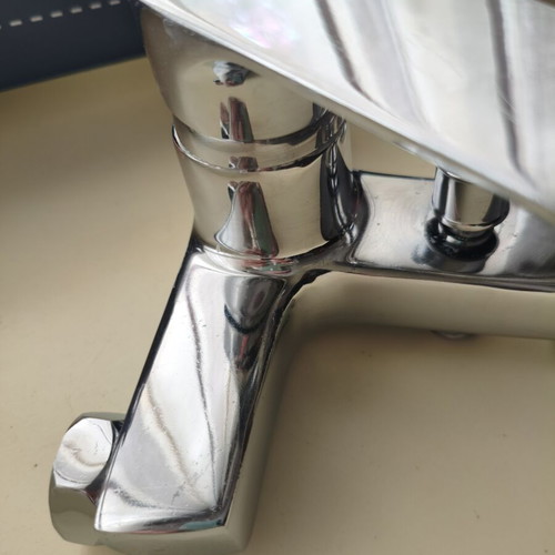 Bathroom faucet used with metal shower holder and soft-touch handle
