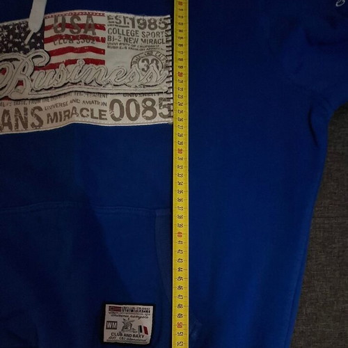 Blue hoodie sweatshirt like new, size XXL