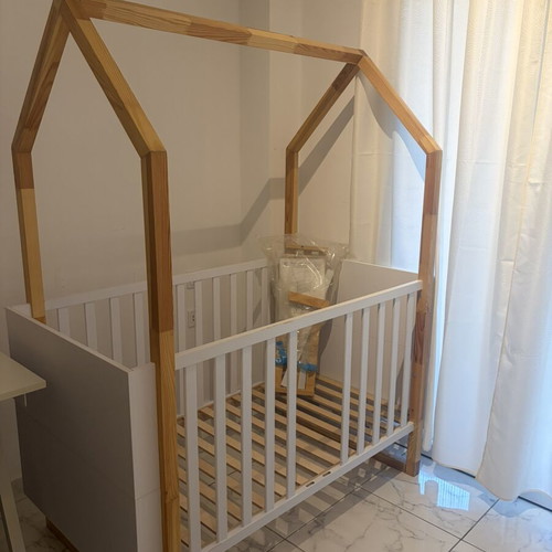 Bellamy Pinette children's house bed 70x140 cm with mattress