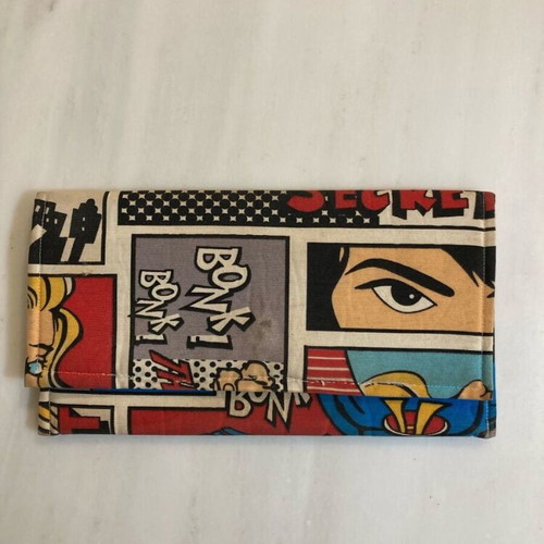 Μεγάλο υφασμάτινο κασετίνα Pop Art, βαμβακερός καμβάς