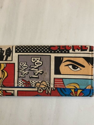 Пенал от плат Pop Art, голям, памучен плат