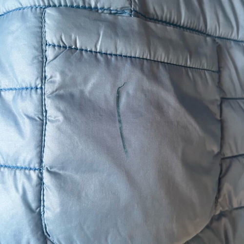 Blue down jacket Medium used