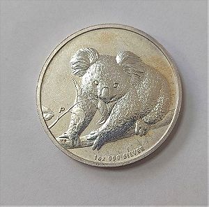 1 Δολλάριο Αυστραλίας Κοάλα Ασημένιο 2010