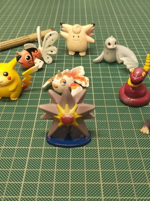 Pokémon vintage φιγούρες Tomy 90s, πακέτο 9 PVC μινιατούρες