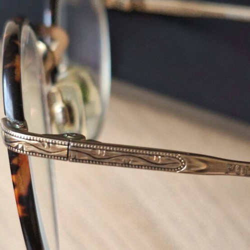 Ralph Lauren glasses like new, vintage rare design, brown and gold