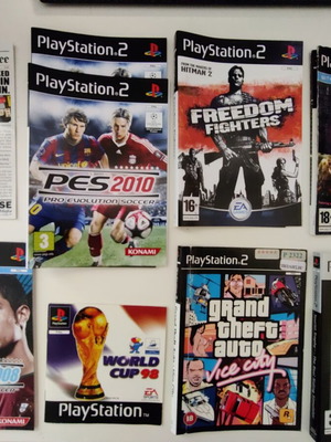 PlayStation covers and manuals used, bundle with PS1, PS2, PSP