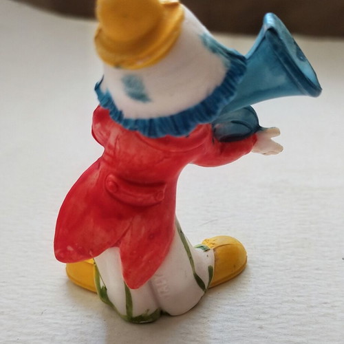Vintage clown figurine made in Italy, like new, 8 cm