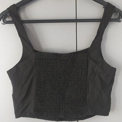 H&M Divided Black Corset Crop Top like new, size S