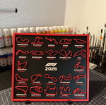 F1 2026 decorative board with Formula 1 tracks, 3D printed