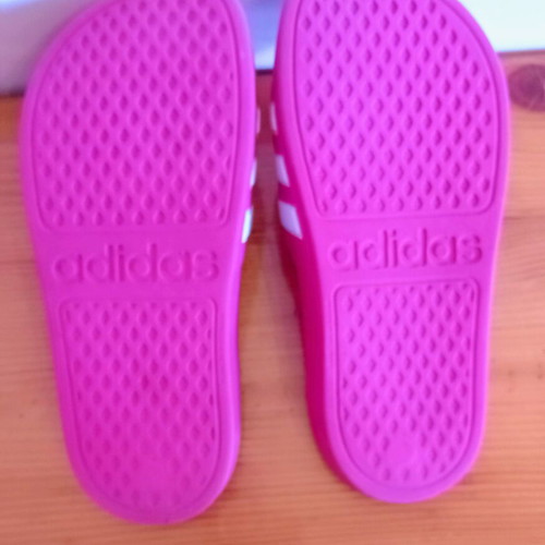 Adidas Adilette Aqua slides used, pink, size 31