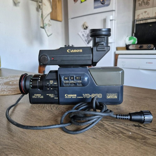 Canon VC-200 vintage video camera used, 1984, decorative