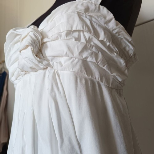 Flavio Castellani short summer dress Large like new, white