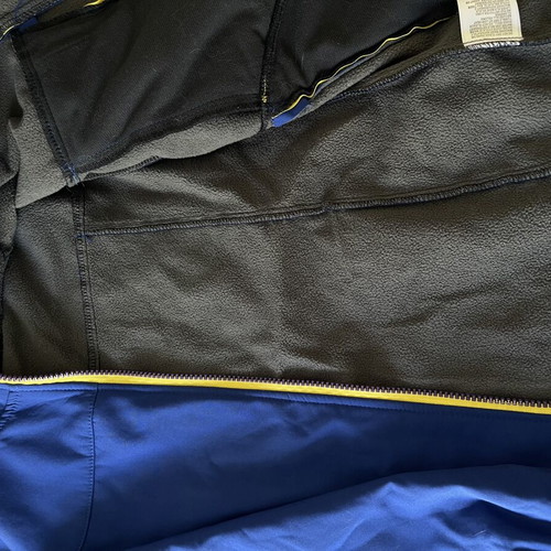 Softshell jacket for boys, size 140 cm, blue