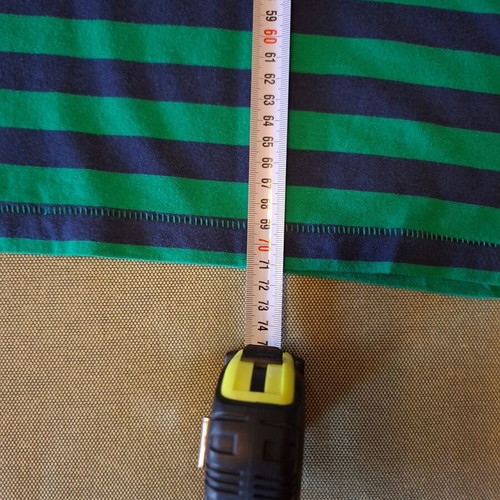 Gant T-shirt size L striped navy and green like new