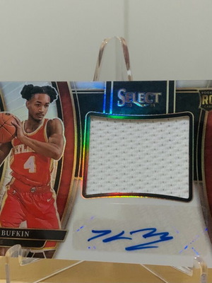 NBA Select Jersey Signatures Kobe Bufkin RC card like new