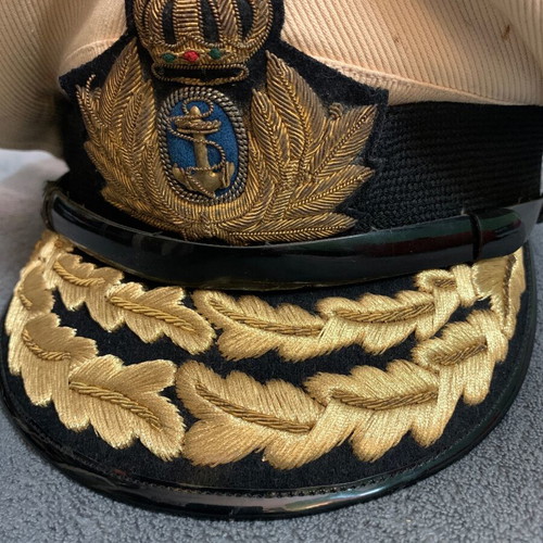 Greek Navy officer's peaked cap, 1960s