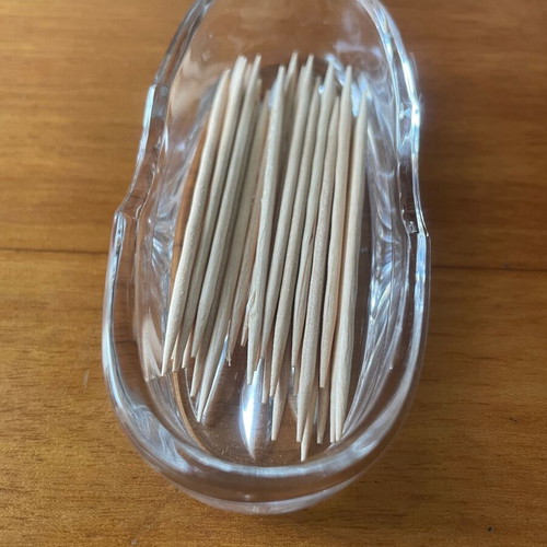 Vintage Crystal Pinwheel Bowl like new for Toothpicks or Salt