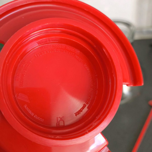 Glass pitcher Made in Italy like new with ice container and stirrer