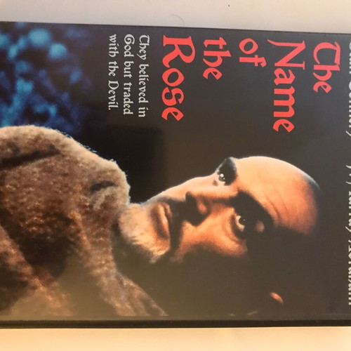 The Name of the Rose DVD used, with subtitles, crime genre