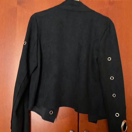 Faux suede jacket like new, size M, black