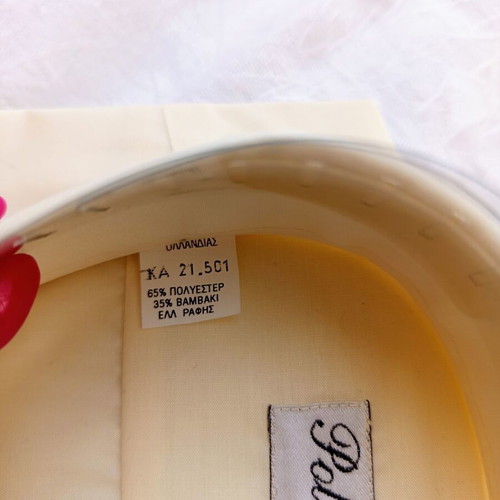 Poli Gianni men's dress shirt new, size L, light yellow
