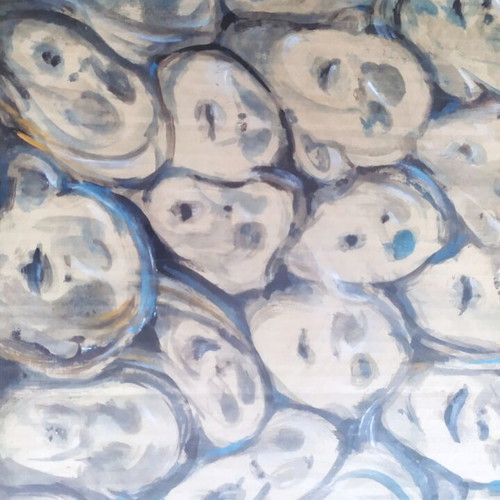 Framed painting 62x52 cm like new