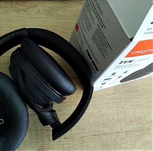 Creative ZEN Hybrid Headset, Ακουστικά Bluetooth Over Ear, Hybrid ANC 37 Ώρες, Black