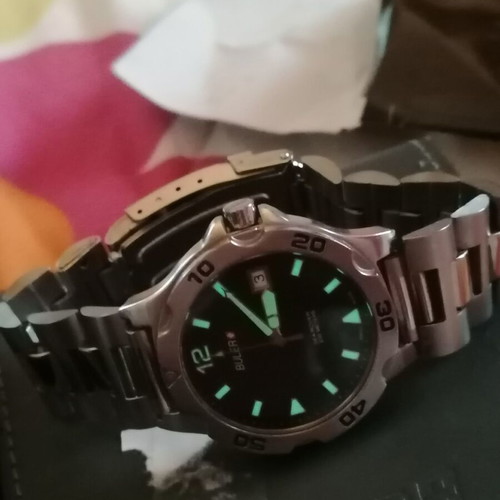 Buler Sea Rover watches like new, black and silver
